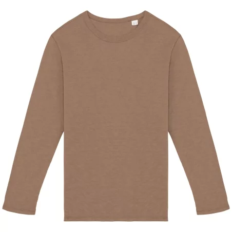 Sweat-shirt écoresponsable à col rond délavé French Terry unisexe