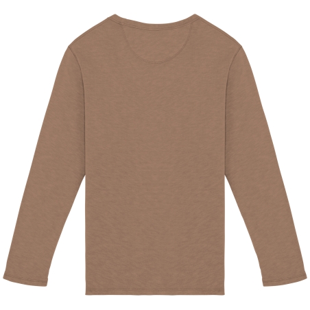 Sweat-shirt écoresponsable à col rond délavé French Terry unisexe