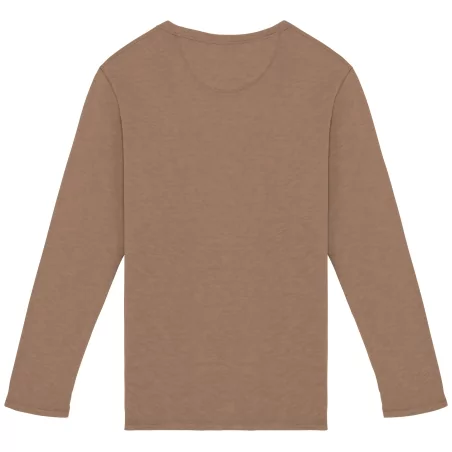 Sweat-shirt écoresponsable à col rond délavé French Terry unisexe