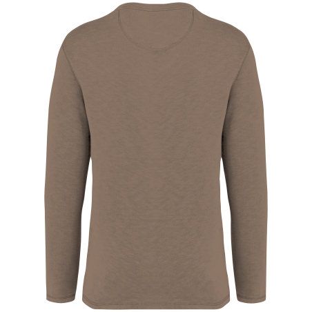 Sweat-shirt écoresponsable à col rond délavé French Terry unisexe