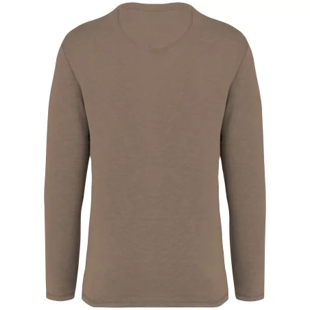 Sweat-shirt écoresponsable à col rond délavé French Terry unisexe