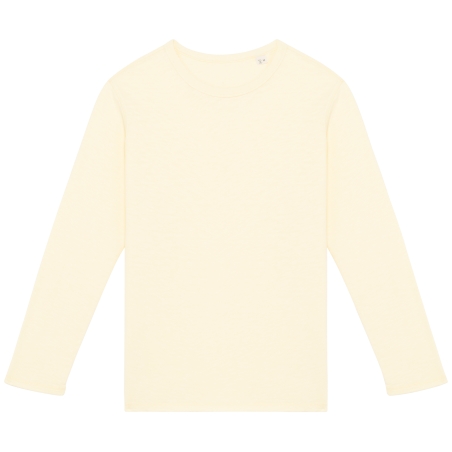 Sweat-shirt écoresponsable à col rond délavé French Terry unisexe