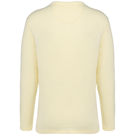 Sweat-shirt écoresponsable à col rond délavé French Terry unisexe