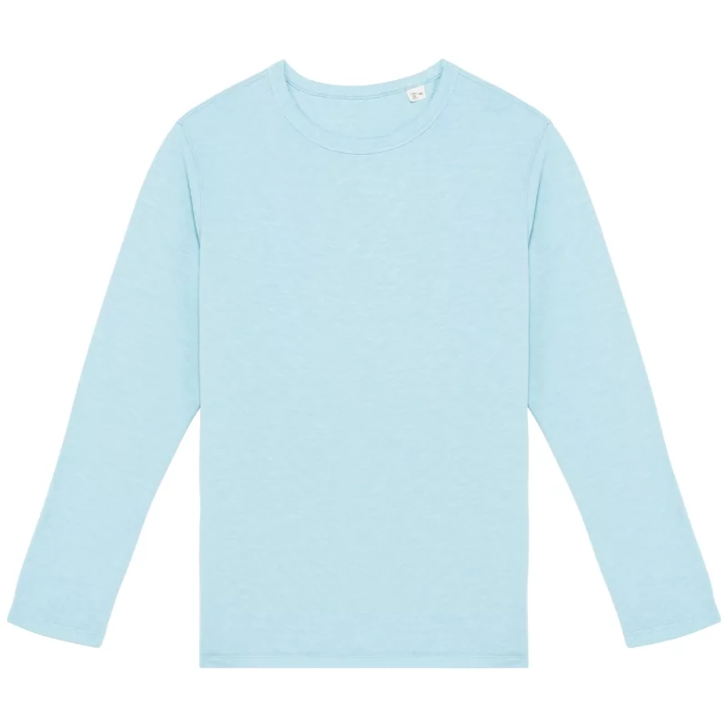 Sweat-shirt écoresponsable à col rond délavé French Terry unisexe