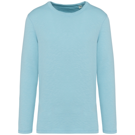 Sweat-shirt écoresponsable à col rond délavé French Terry unisexe