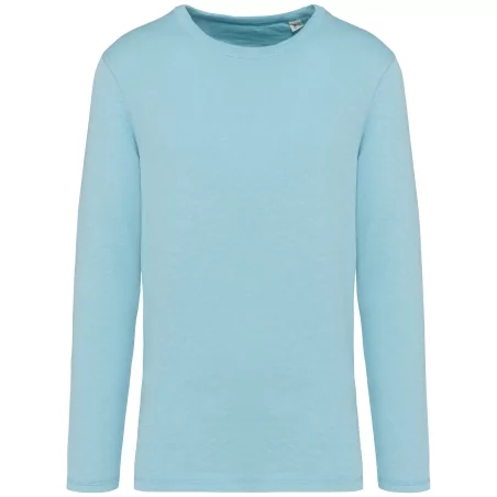 Sweat-shirt écoresponsable à col rond délavé French Terry unisexe