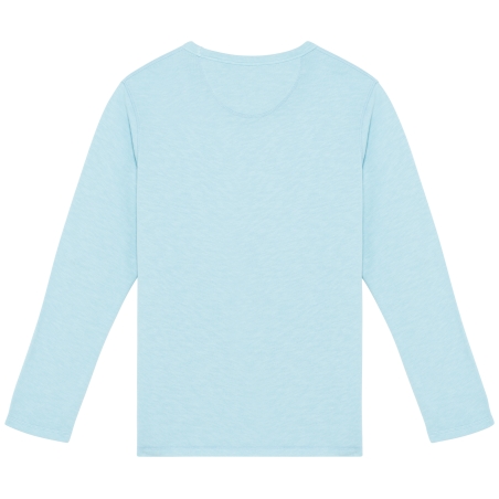 Sweat-shirt écoresponsable à col rond délavé French Terry unisexe