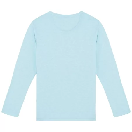 Sweat-shirt écoresponsable à col rond délavé French Terry unisexe