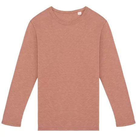 Sweat-shirt écoresponsable à col rond délavé French Terry unisexe