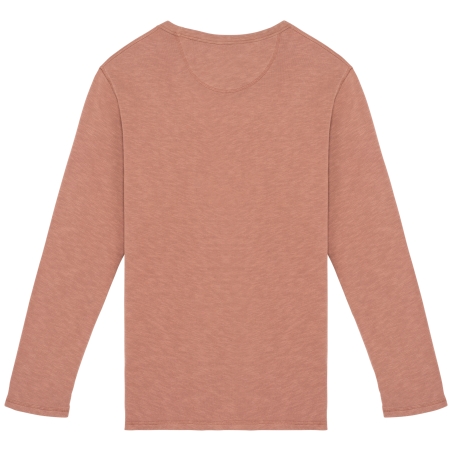 Sweat-shirt écoresponsable à col rond délavé French Terry unisexe