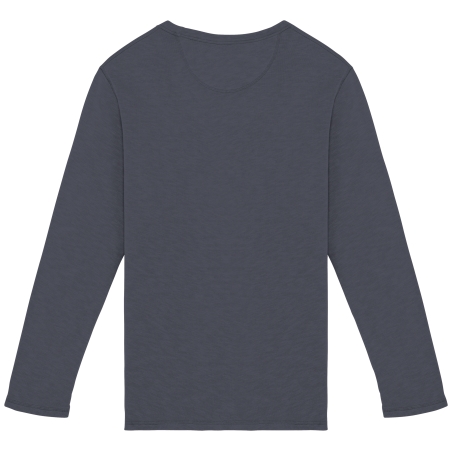 Sweat-shirt écoresponsable à col rond délavé French Terry unisexe