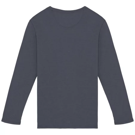 Sweat-shirt écoresponsable à col rond délavé French Terry unisexe