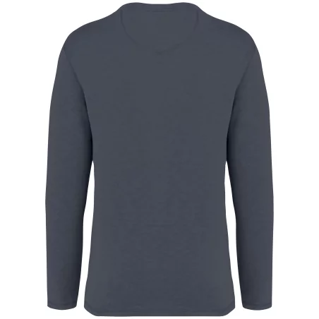 Sweat-shirt écoresponsable à col rond délavé French Terry unisexe