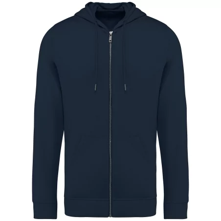 Sweat-shirt écoresponsable zippé à capuche en modal homme