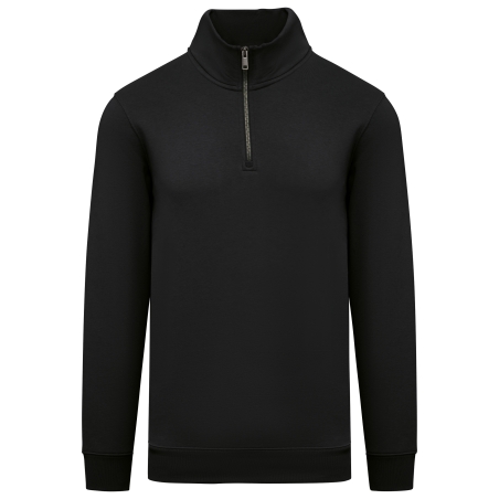Sweat-shirt écoresponsable à col montant zippé homme
