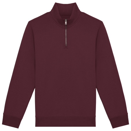 Sweat-shirt écoresponsable à col montant zippé homme