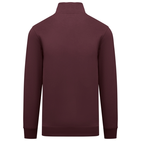 Sweat-shirt écoresponsable à col montant zippé homme