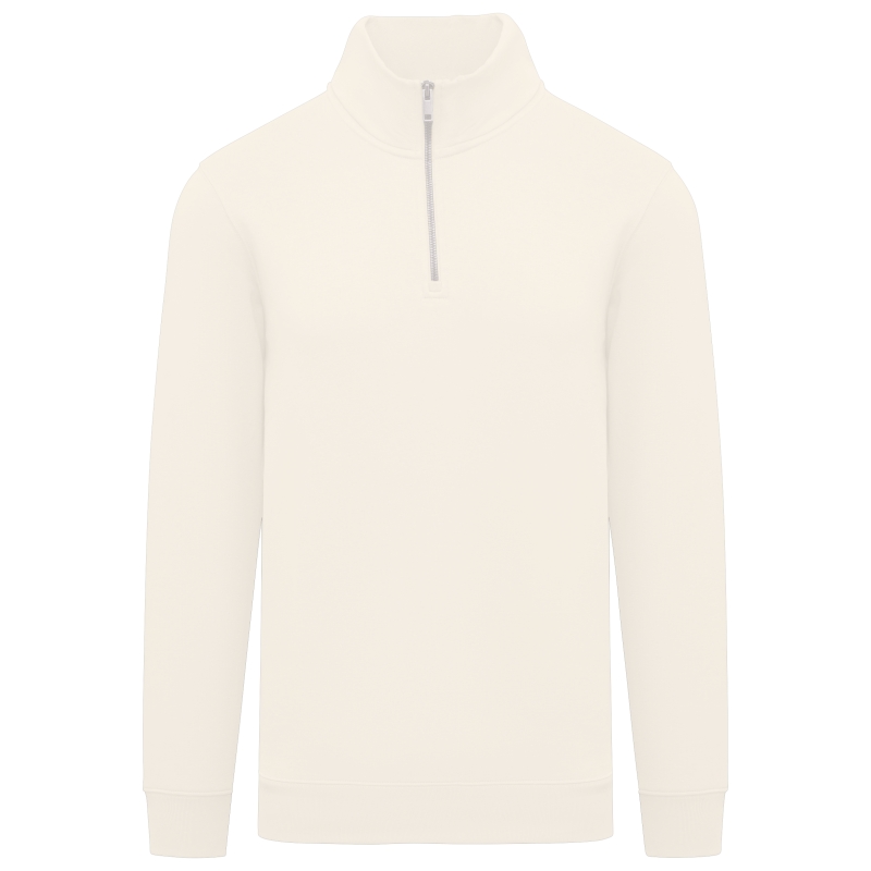 Sweat-shirt écoresponsable à col montant zippé homme
