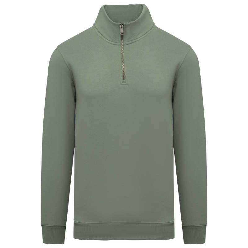 Sweat-shirt écoresponsable à col montant zippé homme
