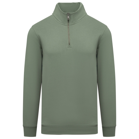 Sweat-shirt écoresponsable à col montant zippé homme