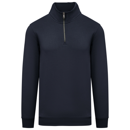 Sweat-shirt écoresponsable à col montant zippé homme