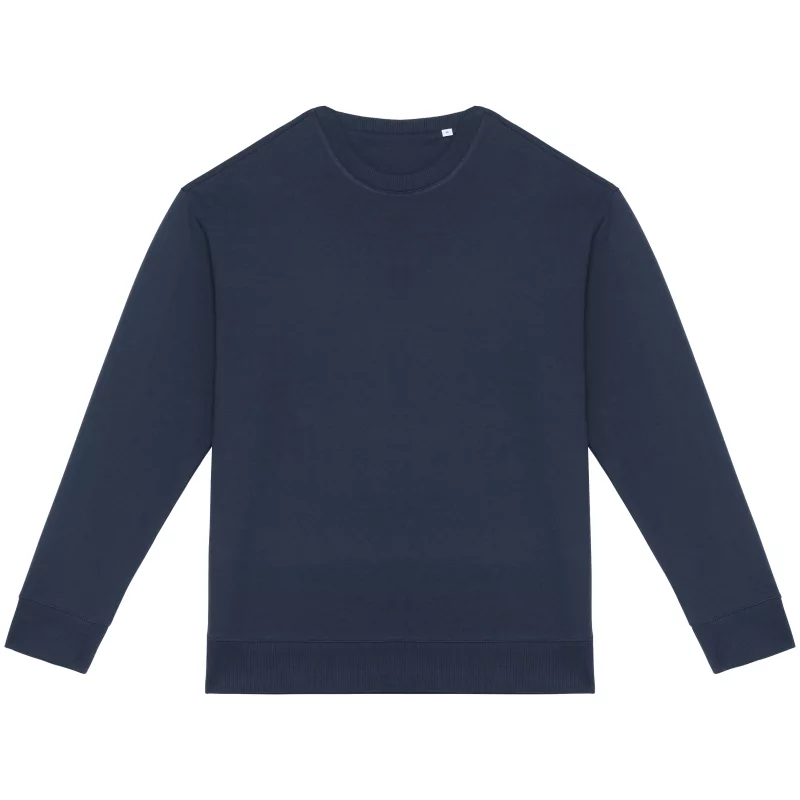 Sweat-shirt écoresponsable à col rond à épaules tombantes French Terry unisexe