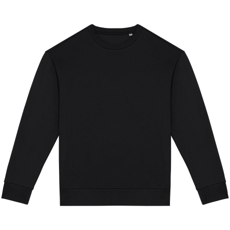 Sweat-shirt écoresponsable à col rond à épaules tombantes molleton gratté unisexe