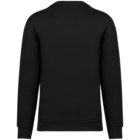 Sweat-shirt écoresponsable à col rond à épaules tombantes molleton gratté unisexe