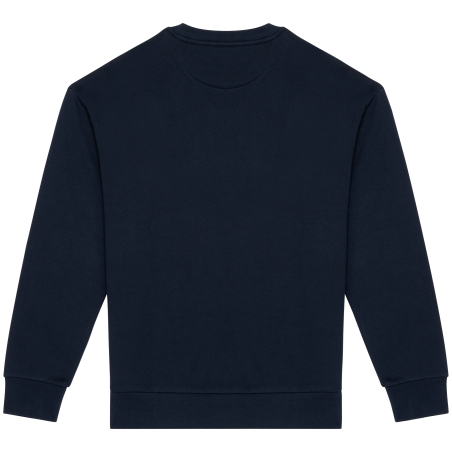 Sweat-shirt écoresponsable à col rond à épaules tombantes molleton gratté unisexe