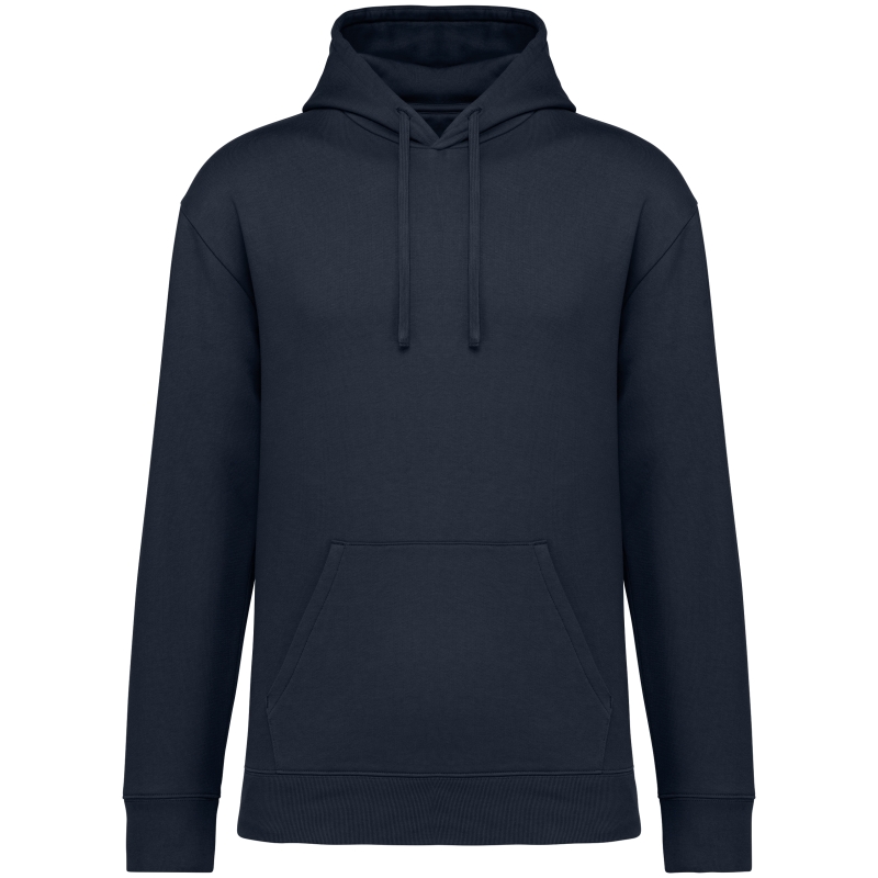 Sweat-shirt écoresponsable à capuche à épaules tombantes molleton gratté unisexe
