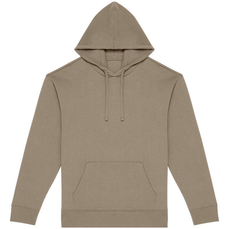 Sweat-shirt écoresponsable à capuche à épaules tombantes molleton gratté unisexe