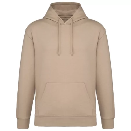 Sweat-shirt écoresponsable à capuche à épaules tombantes molleton gratté unisexe