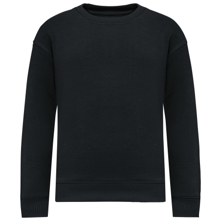 Sweat-shirt écoresponsable à col rond oversize enfant