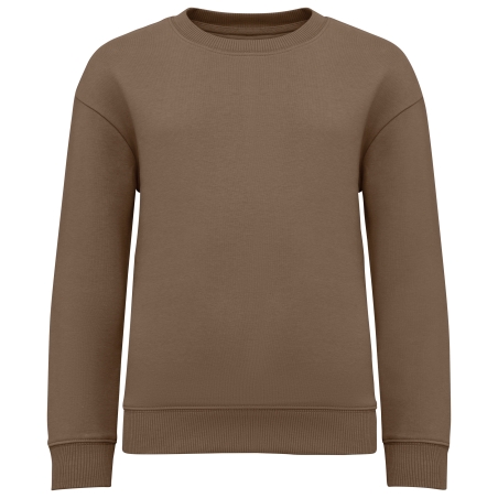 Sweat-shirt écoresponsable à col rond oversize enfant