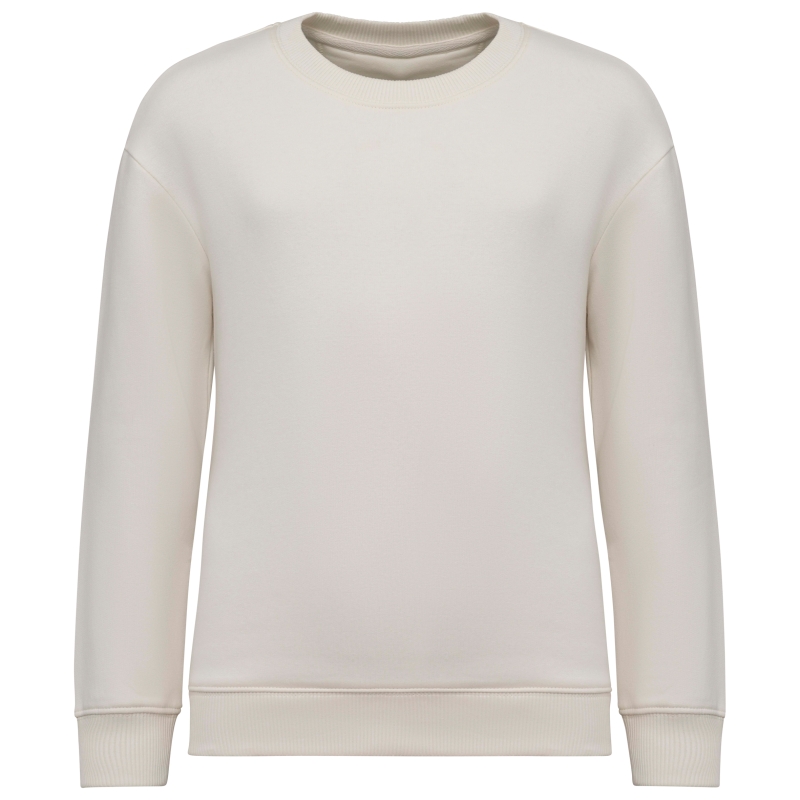 Sweat-shirt écoresponsable à col rond oversize enfant