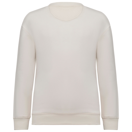 Sweat-shirt écoresponsable à col rond oversize enfant