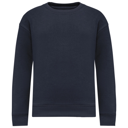 Sweat-shirt écoresponsable à col rond oversize enfant