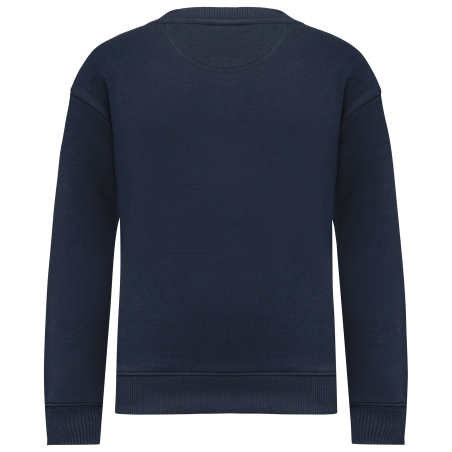 Sweat-shirt écoresponsable à col rond oversize enfant