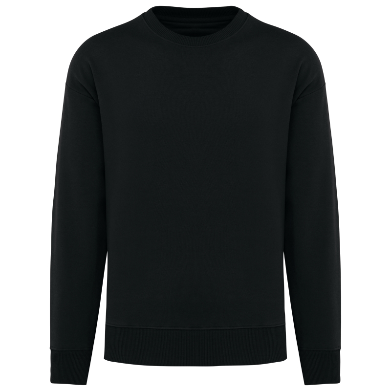 Sweat-shirt écoresponsable à col rond oversize unisexe