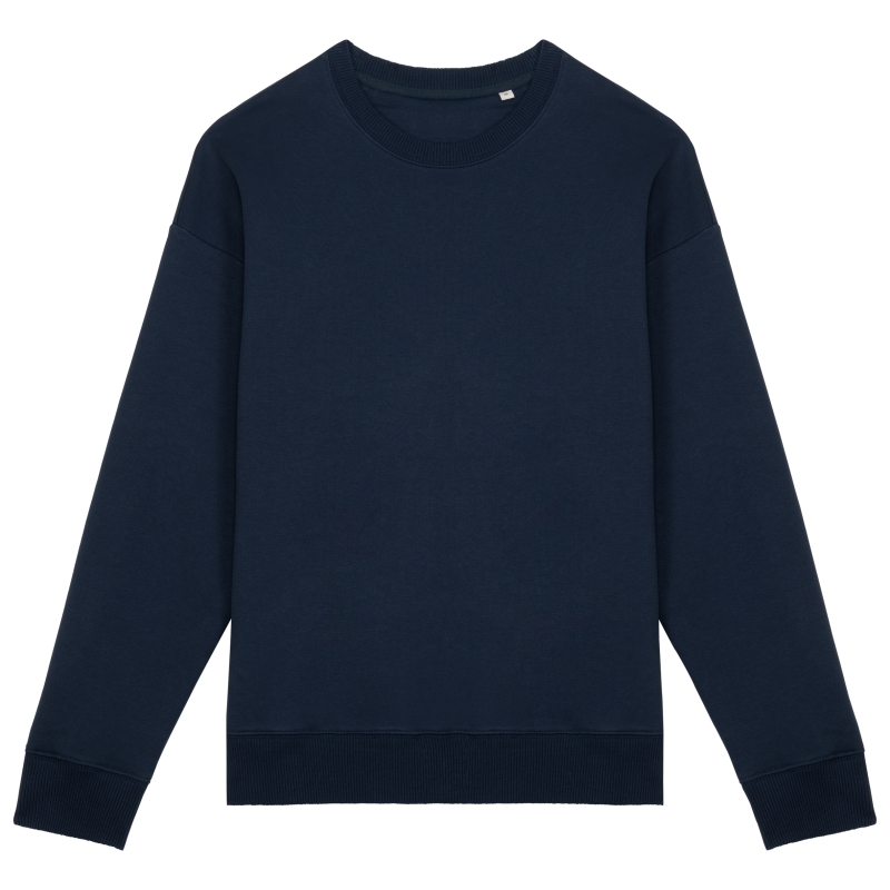 Sweat-shirt écoresponsable à col rond oversize unisexe