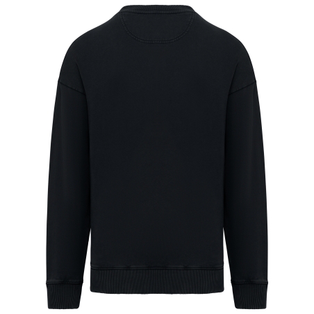 Sweat-shirt écoresponsable à col rond délavé oversize unisexe