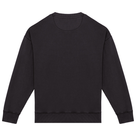 Sweat-shirt écoresponsable à col rond délavé oversize unisexe