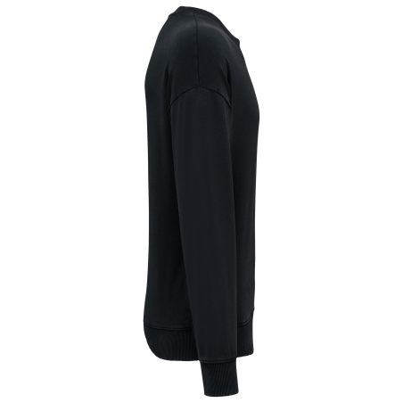Sweat-shirt écoresponsable à col rond délavé oversize unisexe