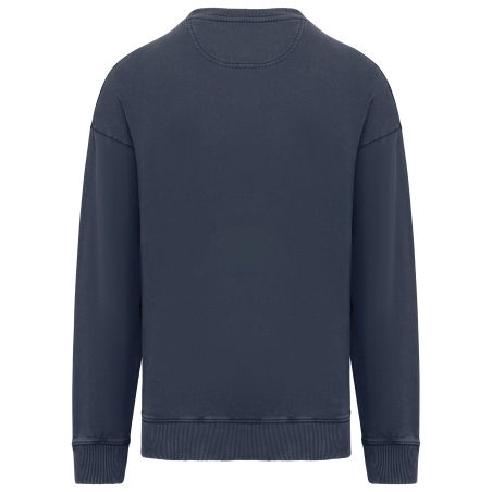 Sweat-shirt écoresponsable à col rond délavé oversize unisexe