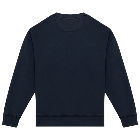 Sweat-shirt écoresponsable à col rond délavé oversize unisexe
