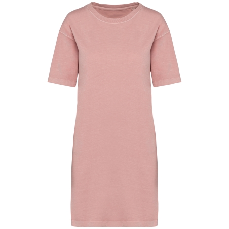Robe t-shirt écoresponsable délavée femme
