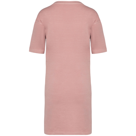 Robe t-shirt écoresponsable délavée femme