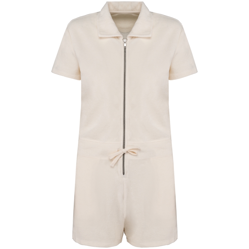 Combinaison short écoresponsable en éponge femme