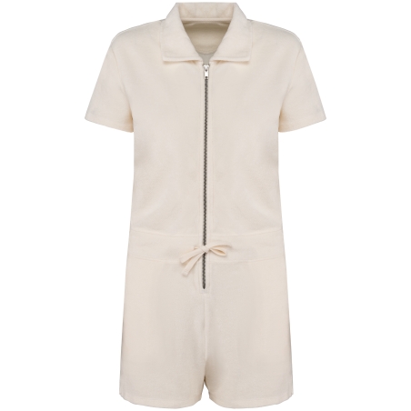 Combinaison short écoresponsable en éponge femme