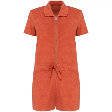 Combinaison short écoresponsable en éponge femme